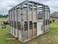 Wooden dog pen 2 story - 2