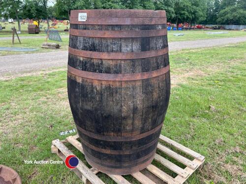 Large wooden barrel
