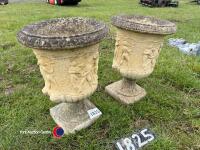 2 x 2 matching urn planters - 2