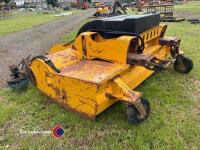 Eastern forklift pallet tine mounted sweeper/collector