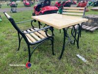 Table and chairs - 4