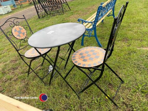 Folding table and chairs