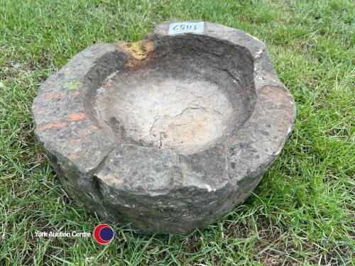 Round Ornamental Stone Trough 18in