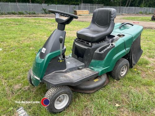 Atco Rider 27H ride on lawn mower with collector, key in office