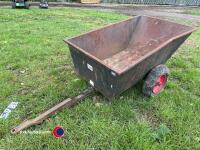 Garden tractor trailer
