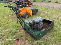 Allett Buffalo BU20 drum petrol mower, gwo, Kubota GH120 3.7HP/3600RPM, self drive, 10 - 40 mm cutting height, front and rear roller - 3