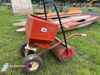 Garden roller and fertiliser spreader