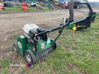 Billy Goat Honda power rake scarifier, working - 3