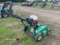 Billy Goat Honda power rake scarifier, working - 4
