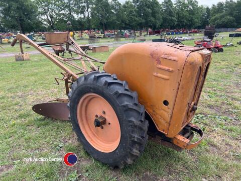 British Anzani Iron Horse garden tractor with plough