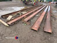 5 x 46ft long - 14in x 7in H section monopitch roof trusses