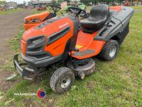 Husqvarna TC338 ride on lawn mower and collector - 2