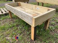 5ft x 2ft wood feed trough/garden planter - 2