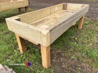 5ft x 2ft wood feed trough/garden planter - 3