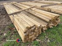 Timber - approx 154in x 1.5in x 1in - 2