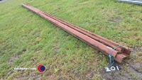 6 x 22ft 5in steel Z purlins