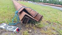 6 x 22ft 5in steel Z purlins - 2