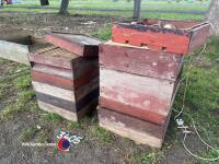 Sections of bee hives