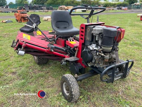 Saxon baroness triple mower M180B, working order, Robin diesel engine, 2002