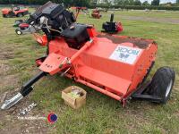 Rock machinery petrol flail mower, key start, gwo, with new flails - 2