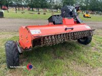 Rock machinery petrol flail mower, key start, gwo, with new flails - 3
