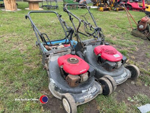 2 x Honda 535 rear roller mowers, spares or repairs