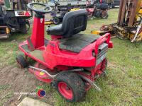 Red Countax ride on lawnmower , does start and run., key in office - 4