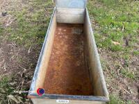 5ft field water trough, galvanised - 3