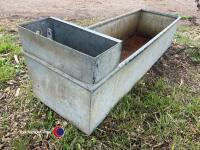 5ft field water trough, galvanised - 4
