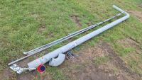 11ft long 4 in wide blow pipe and other metal pipework and fixings