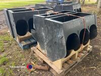 4 ACO finisher pig feed hoppers - 4