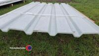 6 x 1.83m GRP box profile translucent roof sheet - 2