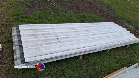 Quantity of box profile sheets