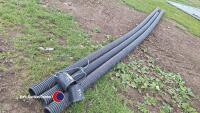 6m x 100mm perforated twin wall and connector