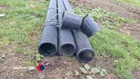 6m x 100mm perforated twin wall and connector - 2