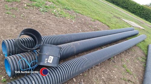 6m x 225mm twin wall pipe and connector