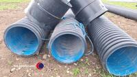 6m x 225mm twin wall pipe and connector - 2