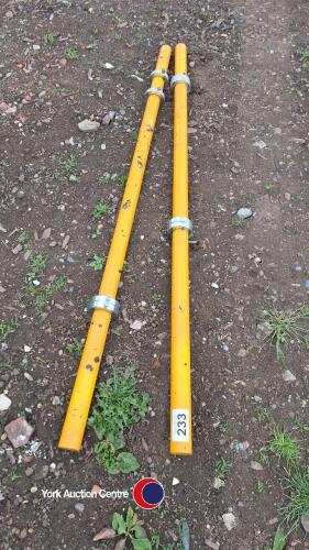 Two round steal shafts, engineering