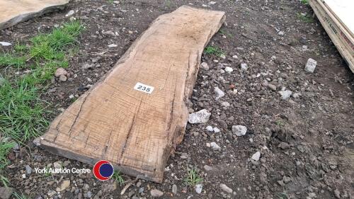 Oak slab approx 1.5m x 400mm x 50mm