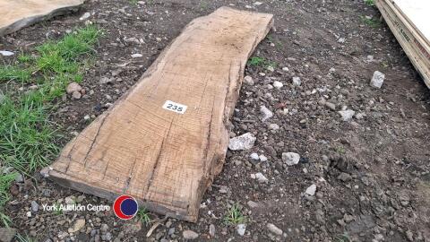 Oak slab approx 1.5m x 400mm x 50mm