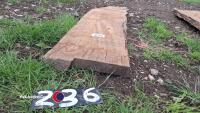 Oak slab approx 1.5m x 400mm x 50mm - 2