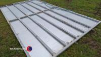Sheeted steel door 8ft x 16ft as new - 2
