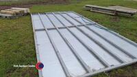 Sheeted steel door 8ft x 16ft as new - 4