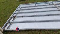 Sheeted steel door 8ft x 16ft as new - 5