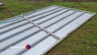 Sheeted steel door 8ft x 16ft as new - 6