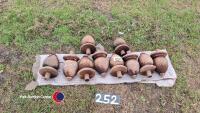 10 hardwood acorn post tops