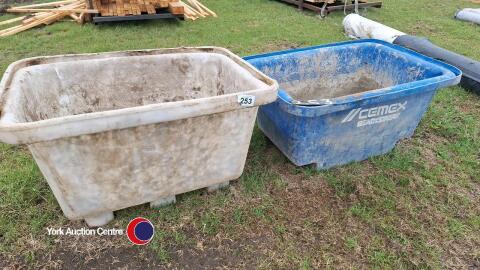 Two motor builders tubs