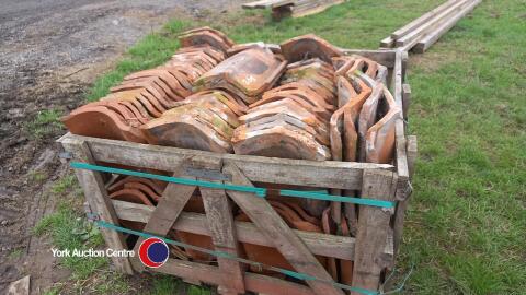 Crate of clay pan tiles