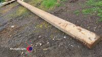 Reclaimed pitch pine beams