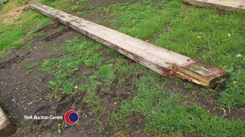 Reclaimed pitch pine beams